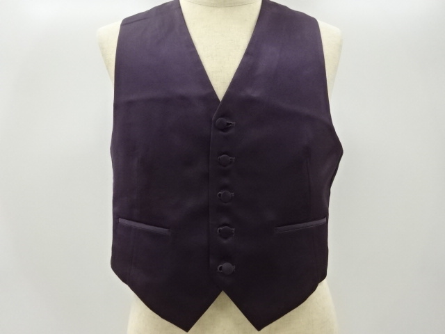 JAPANESE KIMONO / RECYCLED TUXEDO VEST (A-M)